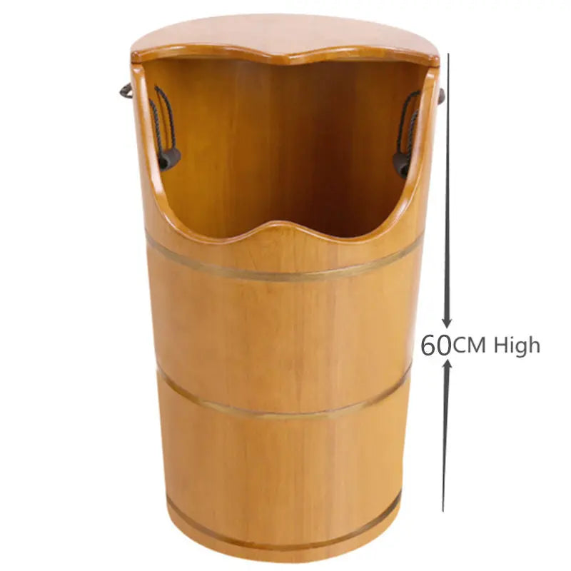 Wood Sauna Steam Solid Wood Bubble Foot Barrel Foot Tub Steamed Feet Steam Generator Personal Care Appliances Home Spa