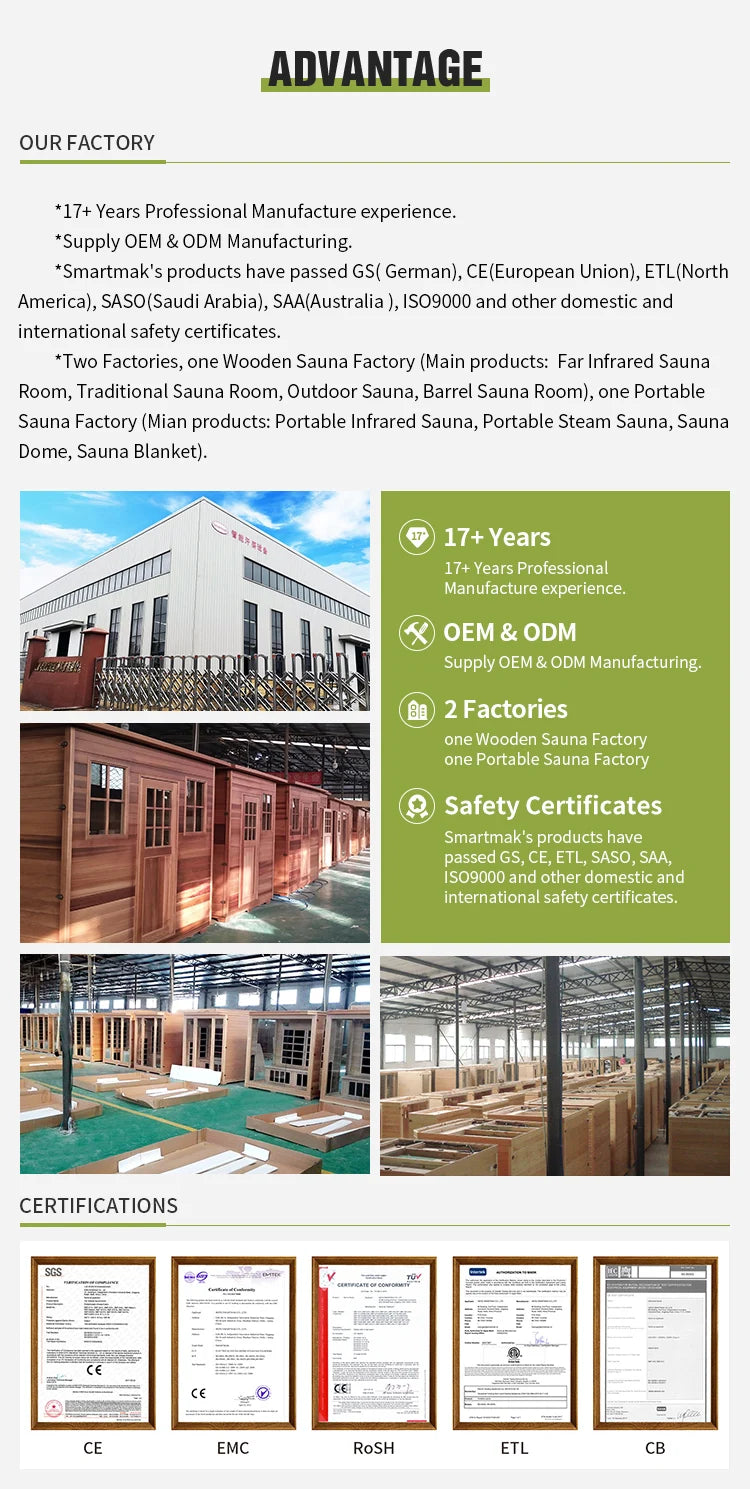 Indoor Traditional Sauna Dry Steam