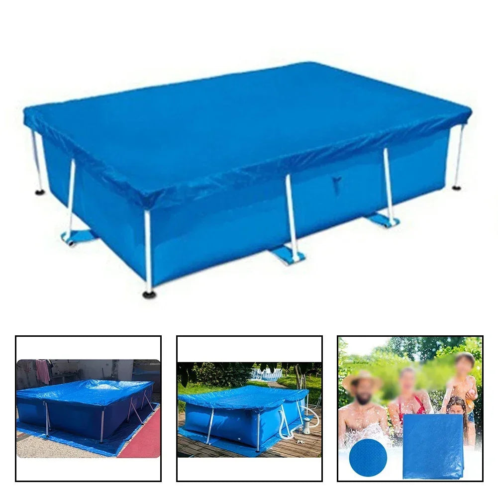 Square Pool Cover with Bracket for Debris Protection