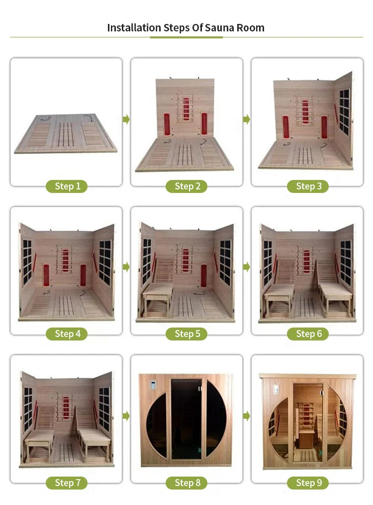 Indoor Traditional Sauna Dry Steam