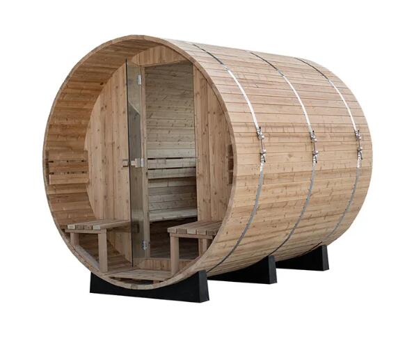 Barrel Sauna w/ Porch - 4 Person