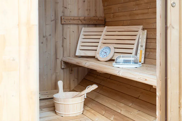Extra-Wide Barrel Sauna - 6 Person