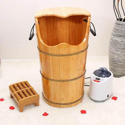 Wood Sauna Steam Solid Wood Bubble Foot Barrel Foot Tub Steamed Feet Steam Generator Personal Care Appliances Home Spa
