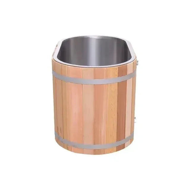 Portable Wooden Cold Plunge Tub with Chiller