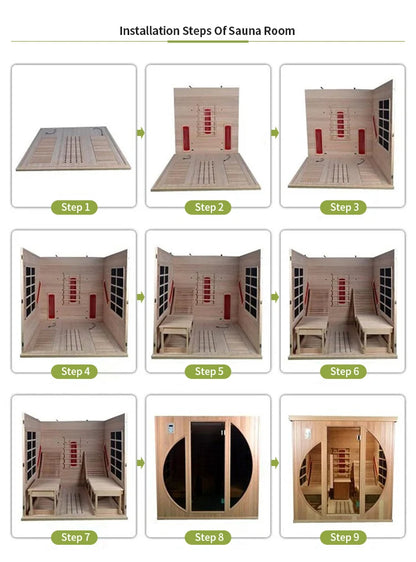 Indoor Traditional Sauna Dry Steam