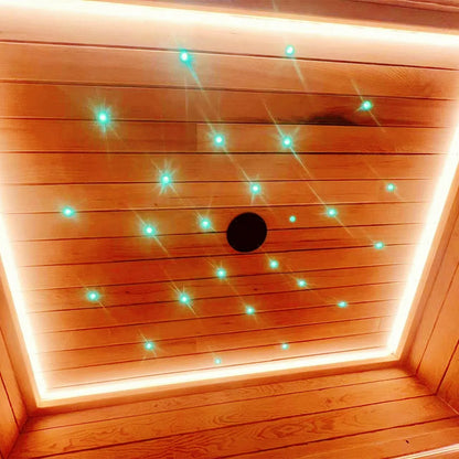 Indoor Sauna Personal Home Use Far Infrared Solid Wood 2 Person Dry Steam Sauna Room Modern Electric Sauna