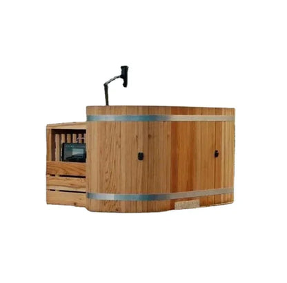 Portable Wooden Cold Plunge Tub with Chiller
