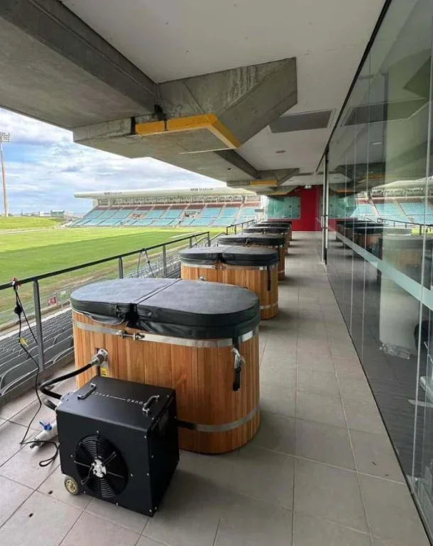 Portable Wooden Cold Plunge Tub with Chiller