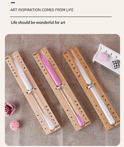 Wood Wall-mounted Sauna Hourglass Timer Portable Rotating Accurate Scaled Sandglass Home Bathroom Bath House Glass Sand Clock