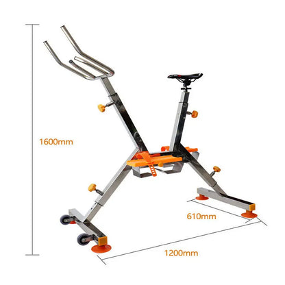 Stainless Steel Underwater Fitness Bike for Gym Pools