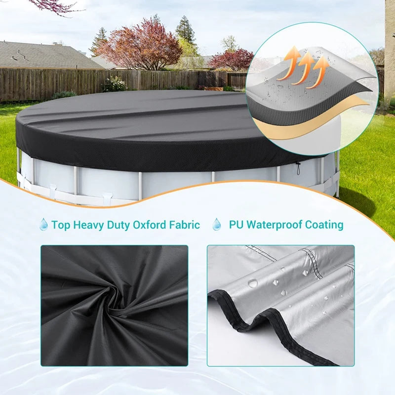 Waterproof Round Pool Cover for 12FT Pools