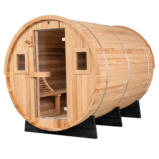 Extra-Wide Barrel Sauna - 8 Person
