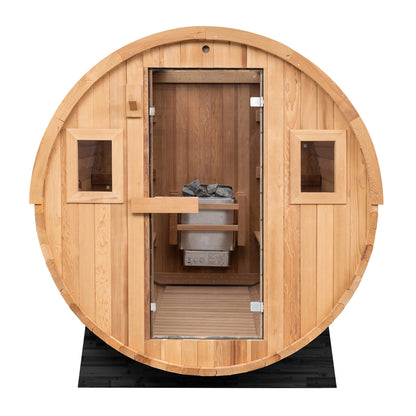 Extra-Wide Barrel Sauna - 8 Person