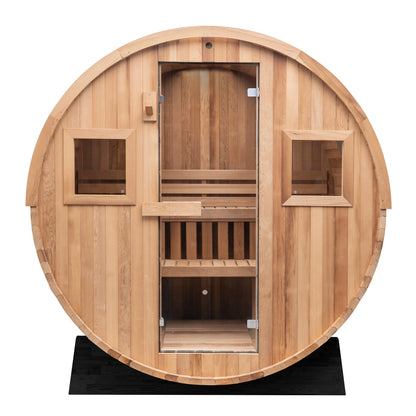 Extra-Wide Barrel Sauna - 6 Person