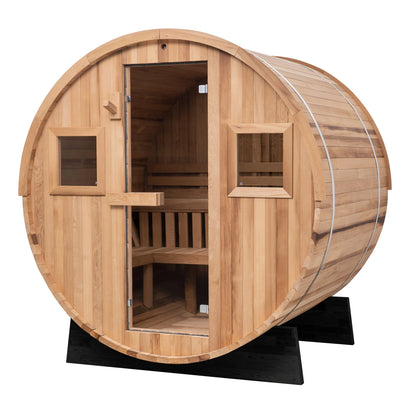 Extra-Wide Barrel Sauna - 6 Person