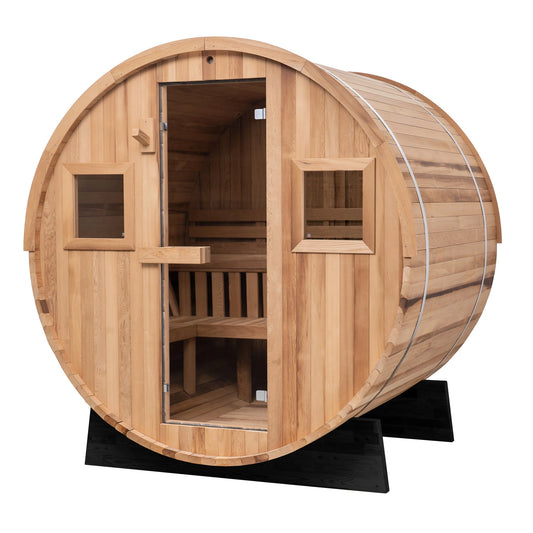 Extra-Wide Barrel Sauna - 6 Person